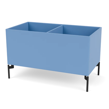 Pflanzkasten B69,6 cm von D38, inkl. Beine Montana - Azure / Schwarz - Jacobsen Plus