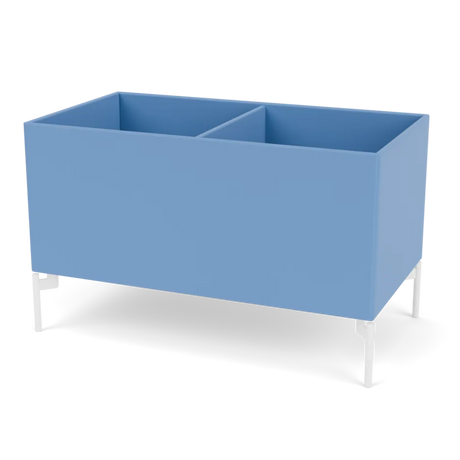 Pflanzkasten B69,6 cm von D38, inkl. Beine Montana - Azure / Schnee - Jacobsen Plus