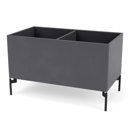 Pflanzkasten B69,6 cm von D38, inkl. Beine Montana - Kohle / Schwarz - Jacobsen Plus