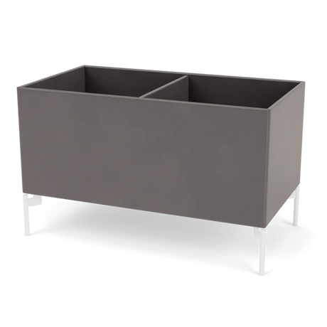 Pflanzkasten B69,6 cm von D38, inkl. Beine Montana - Kaffee / Schnee - Jacobsen Plus