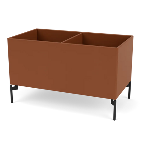 Pflanzkasten B69,6 cm von D38, inkl. Beine Montana - Hazelnut / Schwarz - Jacobsen Plus