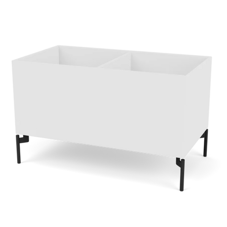 Pflanzkasten B69,6 cm von D38, inkl. Beine Montana - Neu Weiß / Schwarz - Jacobsen Plus