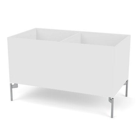 Pflanzkasten B69,6 cm von D38, inkl. Beine Montana - Neu Weiß / Krom - Jacobsen Plus