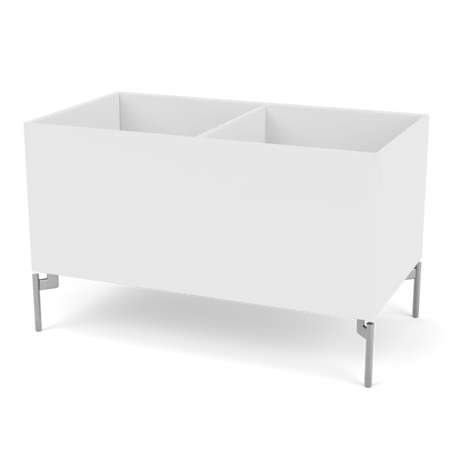 Pflanzkasten B69,6 cm von D38, inkl. Beine Montana - Schnee / Krom - Jacobsen Plus