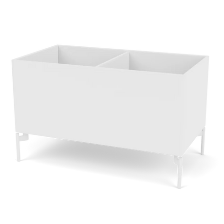 Pflanzkasten B69,6 cm von D38, inkl. Beine Montana - Schnee / Schnee - Jacobsen Plus