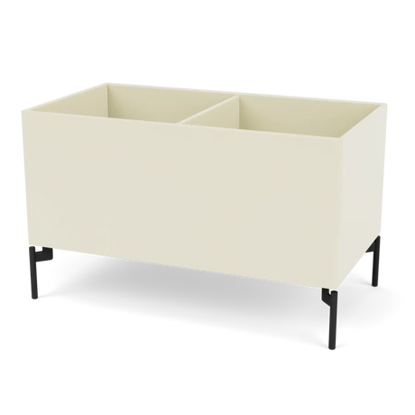 Pflanzkasten B69,6 cm von D38, inkl. Beine Montana - Vanille / Schwarz - Jacobsen Plus