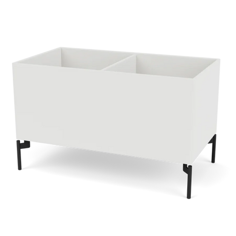 Pflanzkasten B69,6 cm von D38, inkl. Beine Montana - Weiß (white 01) / Schwarz - Jacobsen Plus