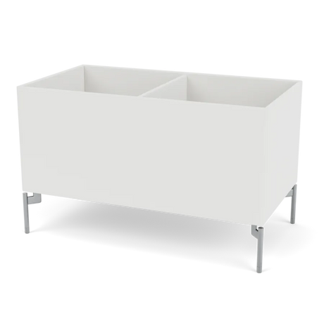 Pflanzkasten B69,6 cm von D38, inkl. Beine Montana - Weiß (white 01) / Krom - Jacobsen Plus