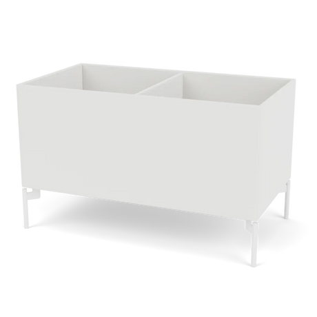 Pflanzkasten B69,6 cm von D38, inkl. Beine Montana - Weiß (white 01) / Schnee - Jacobsen Plus