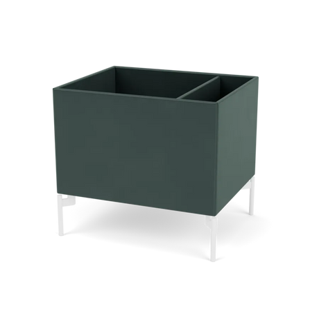 Pflanzkasten B46,8 cm T38, inkl. Beine von Montana - Black Jade / Schnee - Jacobsen Plus