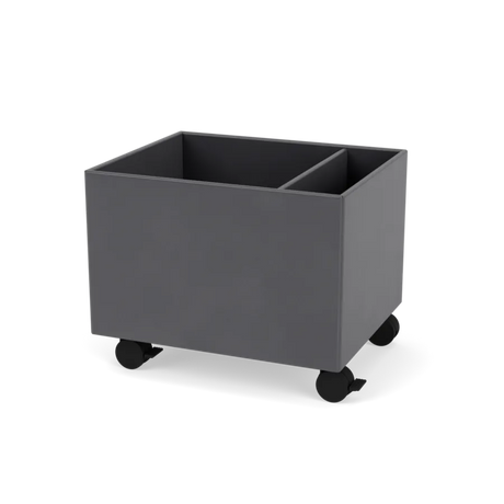 Plantekasse B46,8 cm, inkl. Räder von Montana - Kohle / Tiefe: 38 cm - Jacobsen Plus
