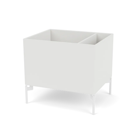 Pflanzkasten B46,8 cm T38, inkl. Beine von Montana - Weiß (white 01) / Schnee - Jacobsen Plus