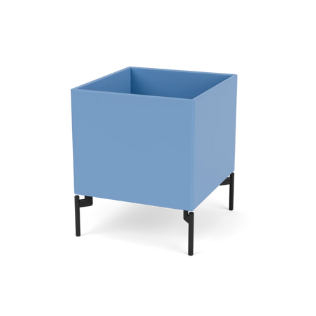 Pflanzkasten B35,4 cm T38, inkl. Beine von Montana - Azure / Schwarz - Jacobsen Plus