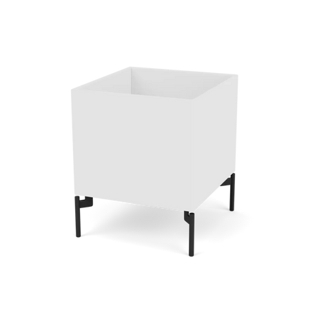 Pflanzkasten B35,4 cm T38, inkl. Beine von Montana - Neu Weiß / Schwarz - Jacobsen Plus