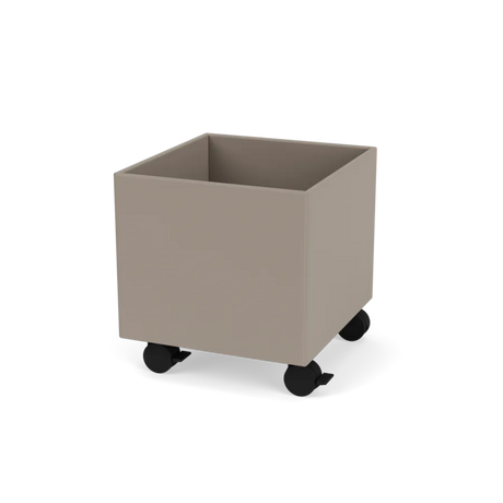 Pflanzkasten B35,4 cm, inkl. Rollen von Montana - Trüffel / Tiefe: 38 cm - Jacobsen Plus