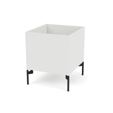 Pflanzkasten B35,4 cm T38, inkl. Beine von Montana - Weiß (white 01) / Schwarz - Jacobsen Plus