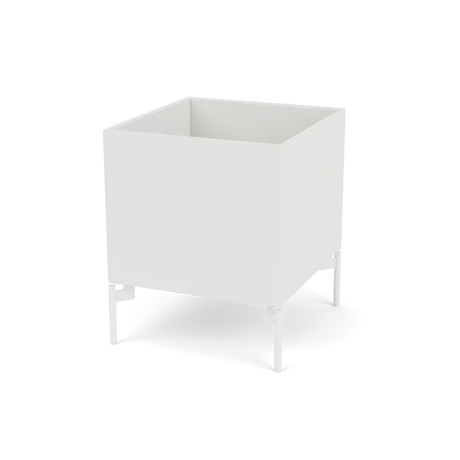 Pflanzkasten B35,4 cm T38, inkl. Beine von Montana - Weiß (white 01) / Schnee - Jacobsen Plus