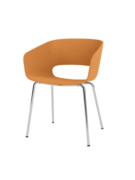 Marée 401 Esszimmerstuhl von Montana - Gestell aus Chrom / Amber - Jacobsen Plus