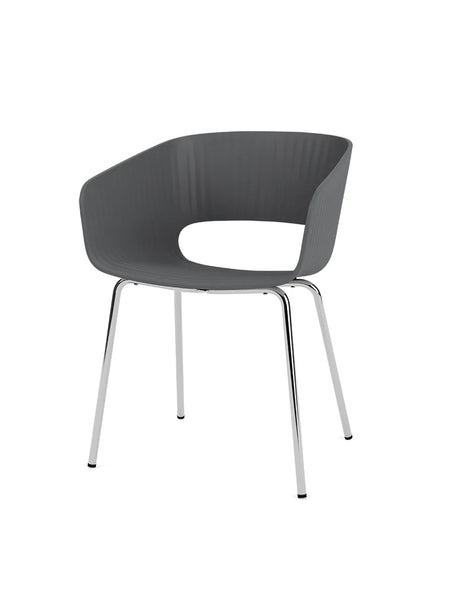 Marée 401 Esszimmerstuhl von Montana - Gestell aus Chrom / Anthrazit - Jacobsen Plus