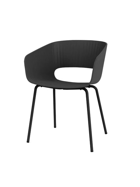 Marée 401 Esszimmerstuhl von Montana - Schwarzes Gestell / Schwarz - Jacobsen Plus