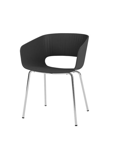 Marée 401 Esszimmerstuhl von Montana - Gestell aus Chrom / Schwarz - Jacobsen Plus