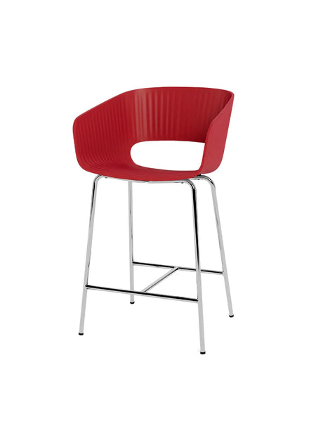 Marée 402 Counterstol fra Montana - Krom stel / Beetroot - Jacobsen Plus