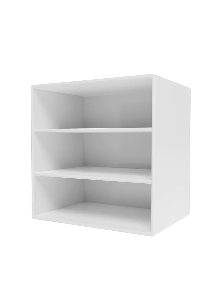 Montana Mini 1004 Modul mit horizontalen Regalbrettern - Neu Weiß - Jacobsen Plus