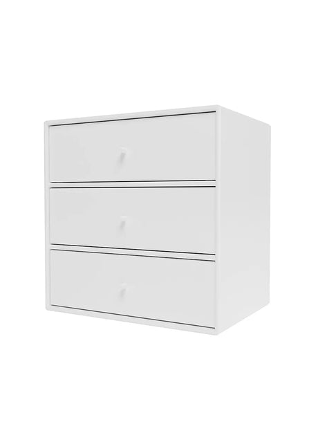 Montana Mini 1007 Modul m. Drei Schubladen - Neu Weiß - Jacobsen Plus
