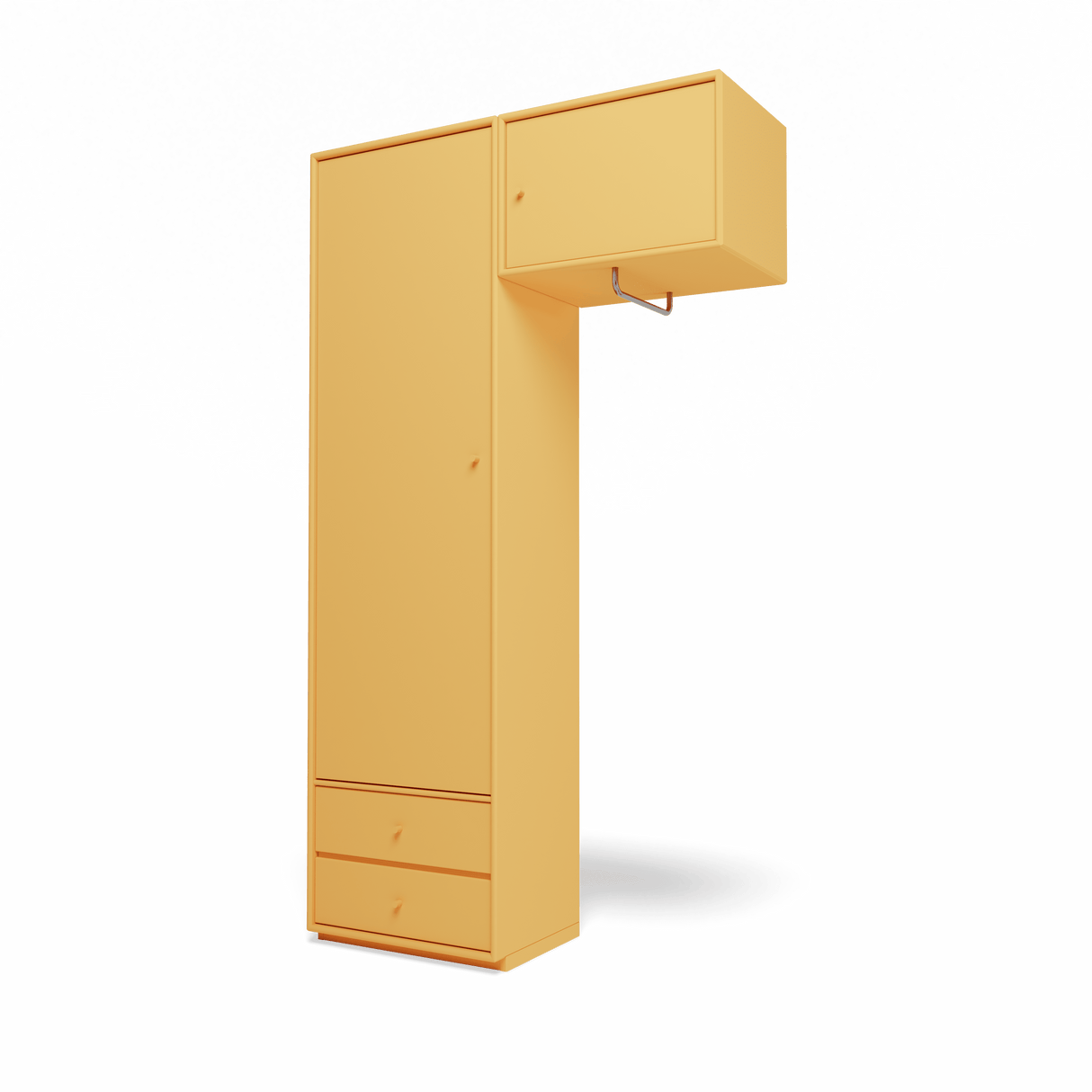 Attire II garderobe, inkl. sokkel 3 cm fra Montana - Acacia - Jacobsen Plus