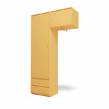 Attire II garderobe, inkl. sokkel 3 cm fra Montana - Acacia - Jacobsen Plus