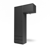 Attire II garderobe, inkl. sokkel 3 cm fra Montana - Anthracite - Jacobsen Plus
