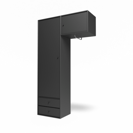 Attire II garderobe, inkl. ophæng fra Montana - Anthracite - Jacobsen Plus