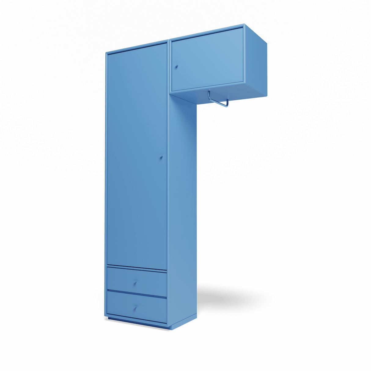 Attire II garderobe, inkl. sokkel 3 cm fra Montana - Azure - Jacobsen Plus