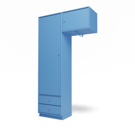 Attire II garderobe, inkl. sokkel 7 cm fra Montana - Azure - Jacobsen Plus