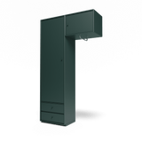 Attire II garderobe, inkl. sokkel 3 cm fra Montana - Black Jade - Jacobsen Plus