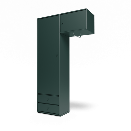 Attire II garderobe, inkl. sokkel 3 cm fra Montana - Black Jade - Jacobsen Plus