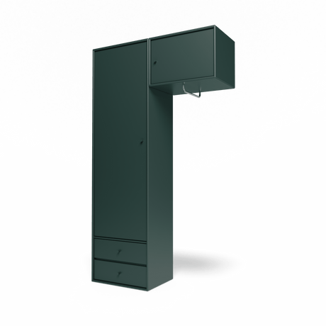 Attire II garderobe, inkl. ophæng fra Montana - Black Jade - Jacobsen Plus