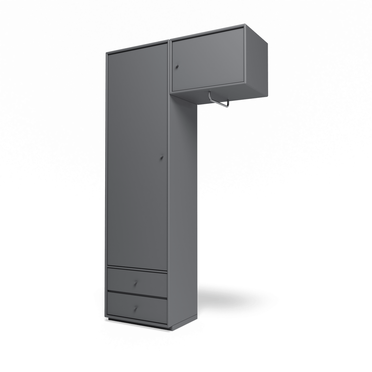 Attire II garderobe, inkl. sokkel 3 cm fra Montana - Coal - Jacobsen Plus