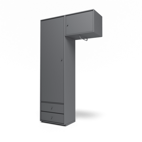 Attire II garderobe, inkl. sokkel 3 cm fra Montana - Coal - Jacobsen Plus