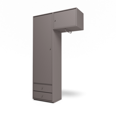 Attire II garderobe, inkl. sokkel 3 cm fra Montana - Coffee - Jacobsen Plus