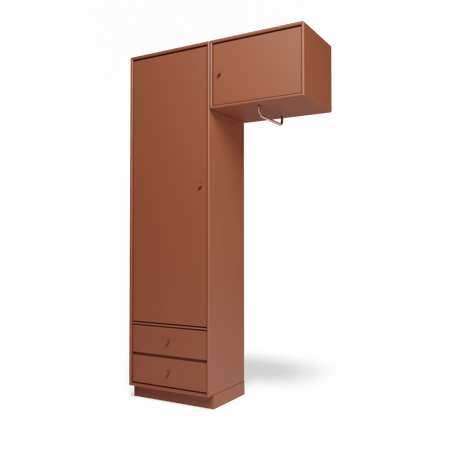 Attire II garderobe, inkl. sokkel 7 cm fra Montana - Hazelnut - Jacobsen Plus