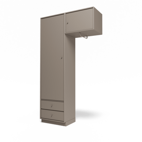 Attire II garderobe, inkl. sokkel 7 cm fra Montana - Truffle - Jacobsen Plus