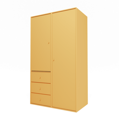 Attire III garderobe, inkl. ophæng fra Montana - Acacia - Jacobsen Plus