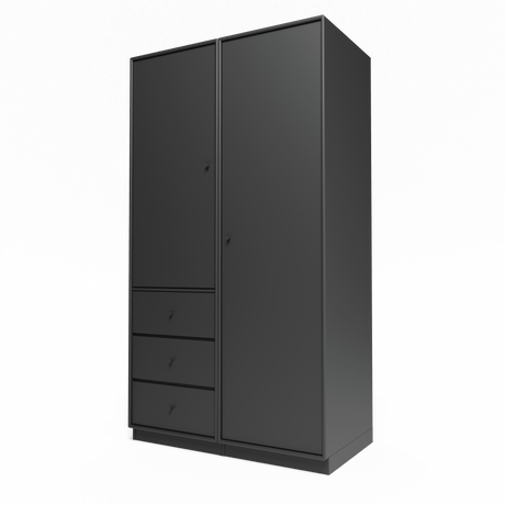 Attire III garderobe, inkl. sokkel 7 cm fra Montana - Anthracite - Jacobsen Plus