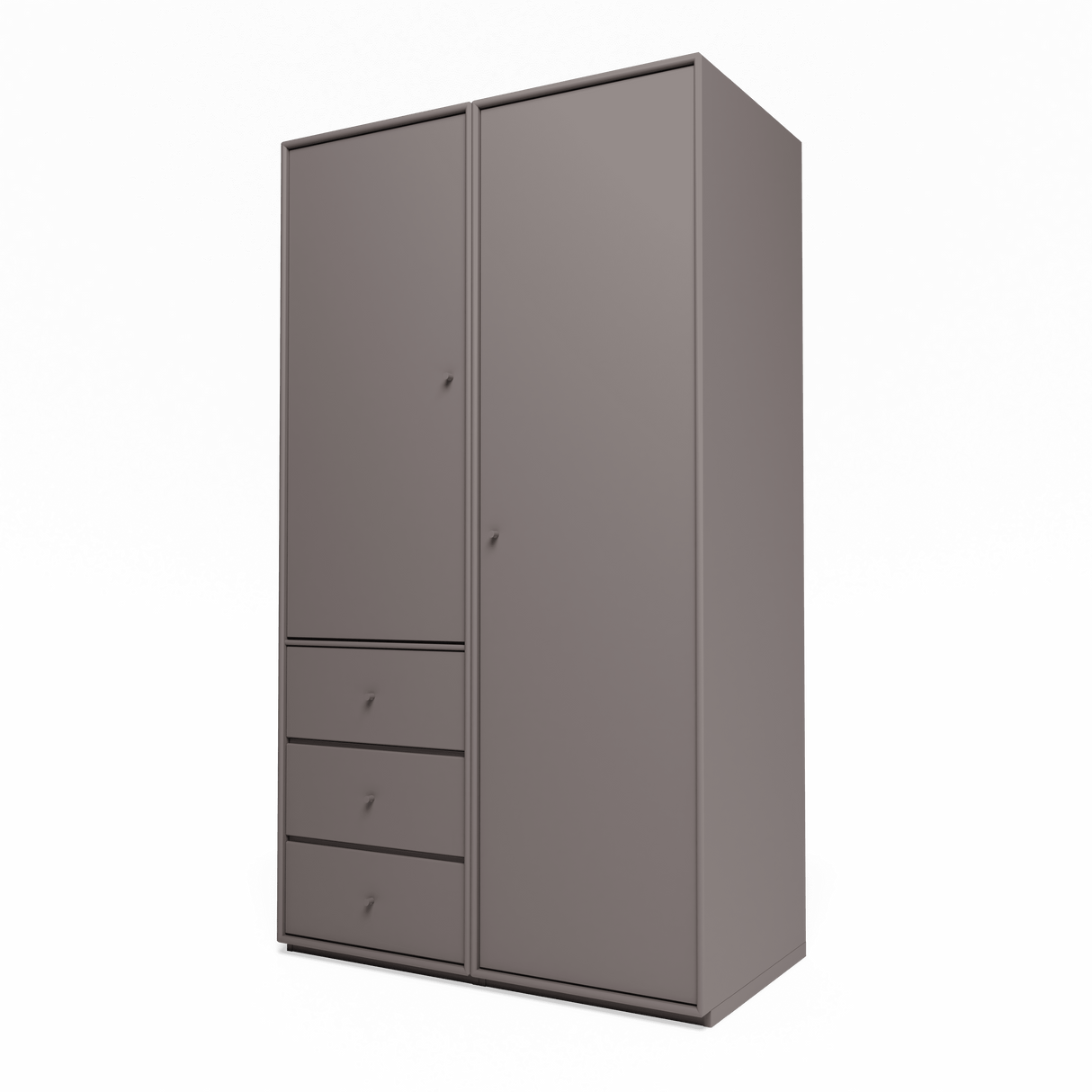 Attire III Garderobe, inkl. Sockel 3 cm von Montana - Kaffee - Jacobsen Plus