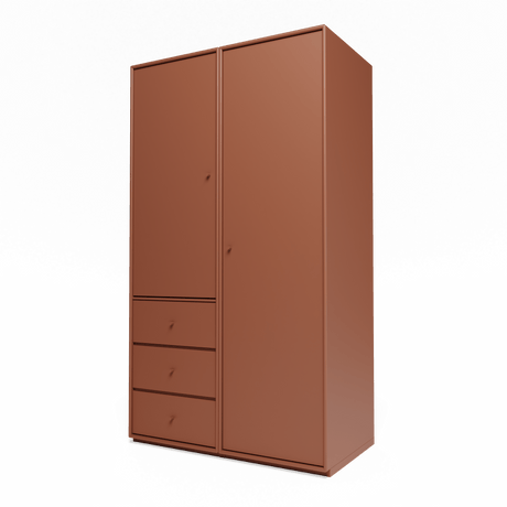 Attire III garderobe, inkl. sokkel 3 cm fra Montana - Hazelnut - Jacobsen Plus
