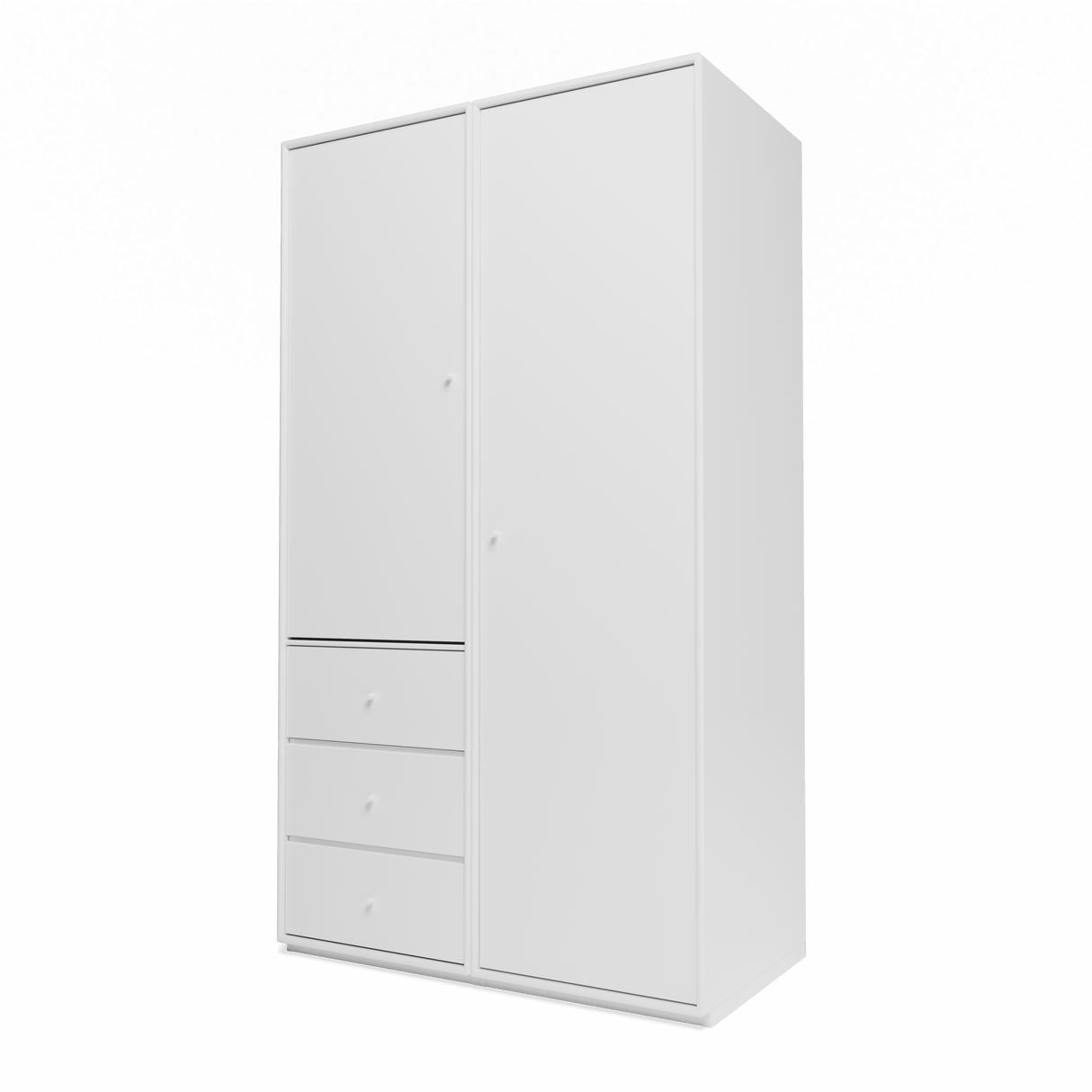 Attire III Garderobe, inkl. Sockel 3 cm von Montana - Schnee - Jacobsen Plus