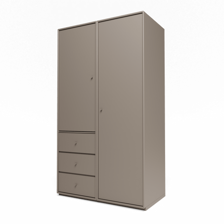 Attire III garderobe, inkl. sokkel 3 cm fra Montana - Truffle - Jacobsen Plus