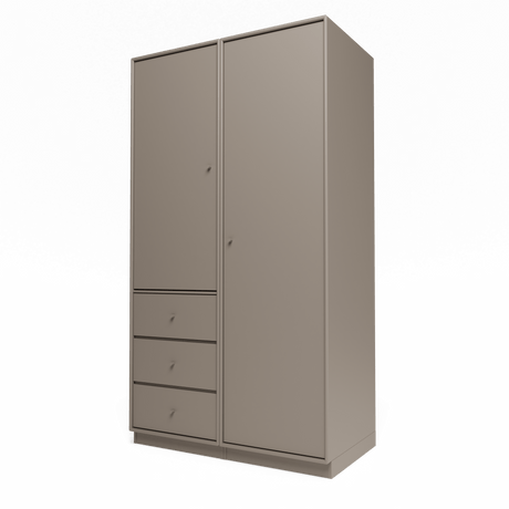 Attire III garderobe, inkl. sokkel 7 cm fra Montana - Truffle - Jacobsen Plus