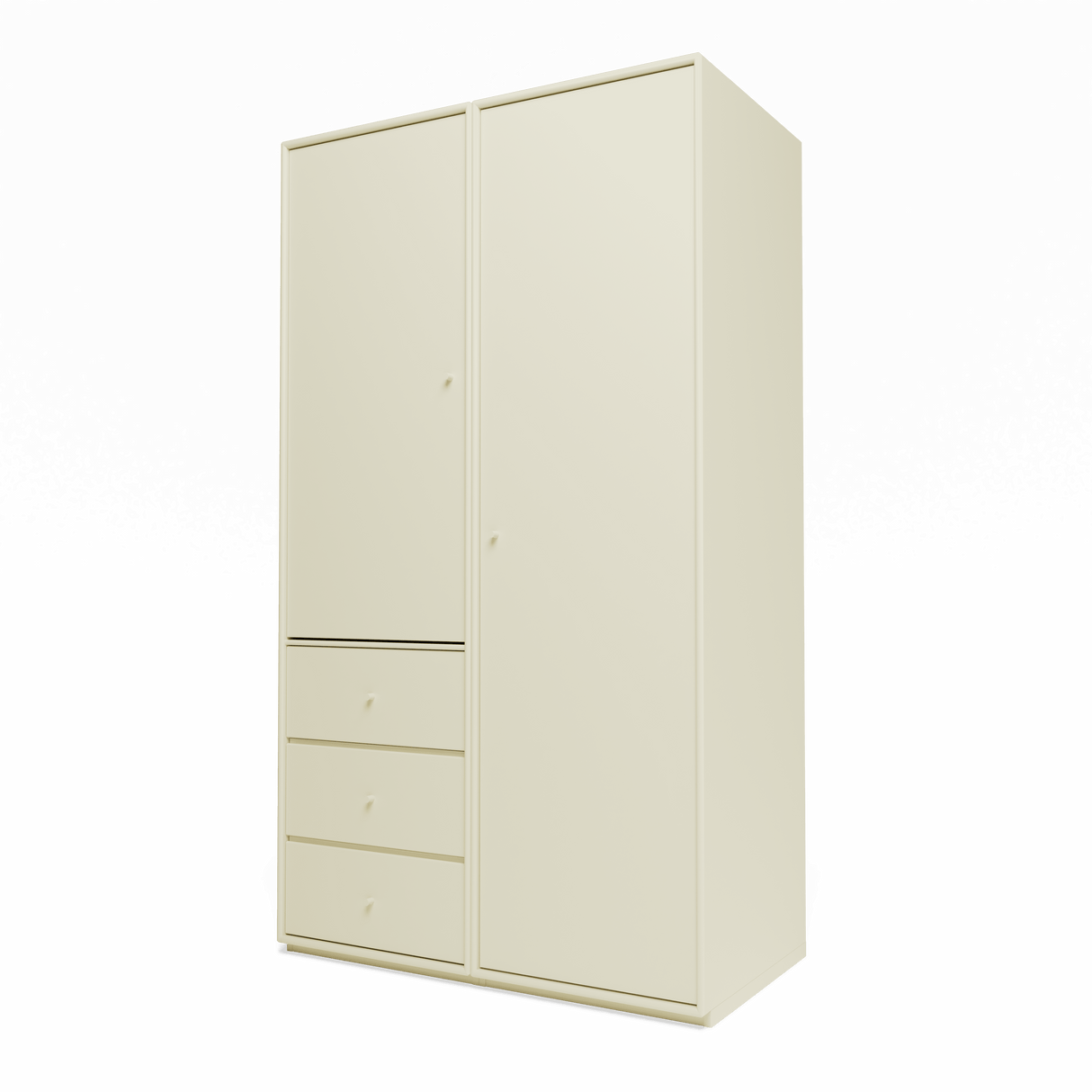 Attire III Garderobe, inkl. Sockel 3 cm von Montana - Vanille - Jacobsen Plus